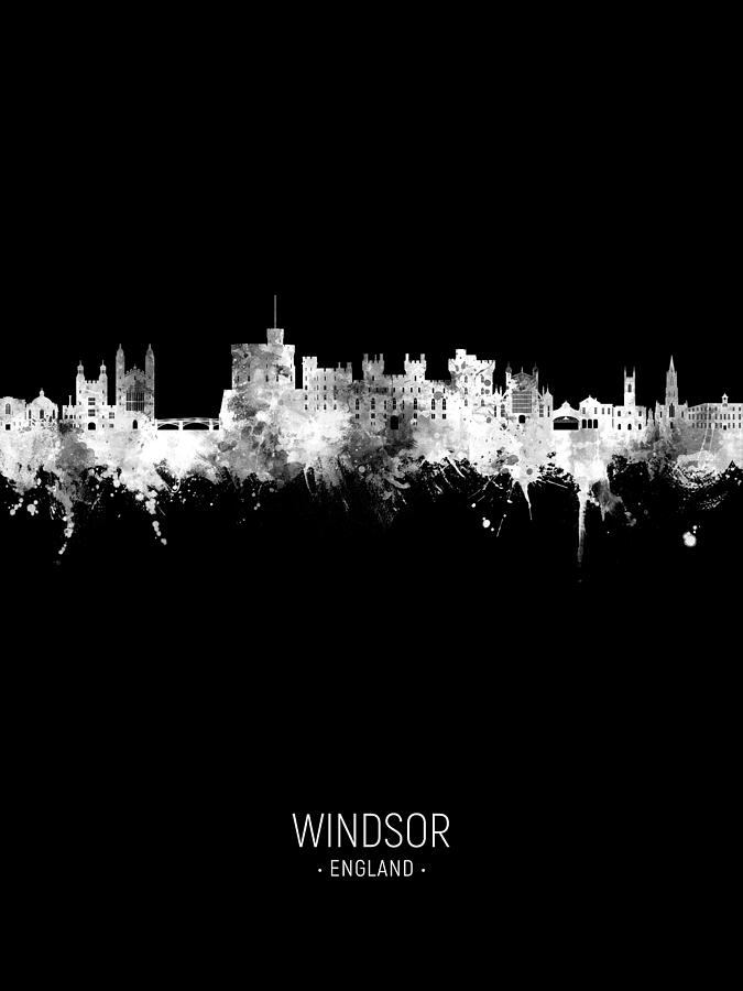 Windsor England Skyline #33 Digital Art by Michael Tompsett