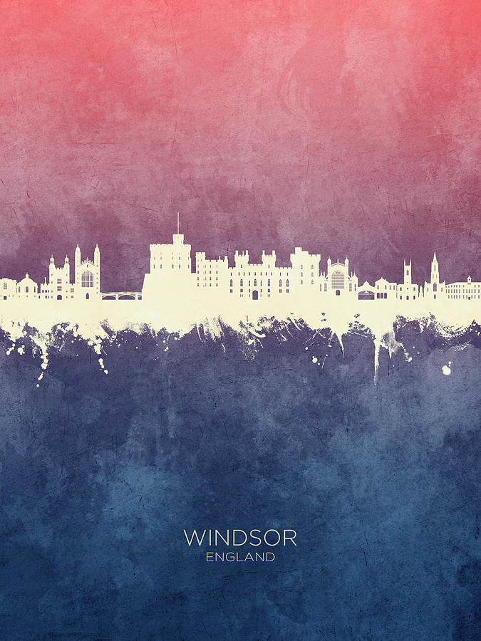 Windsor England Skyline #40 Digital Art by Michael Tompsett