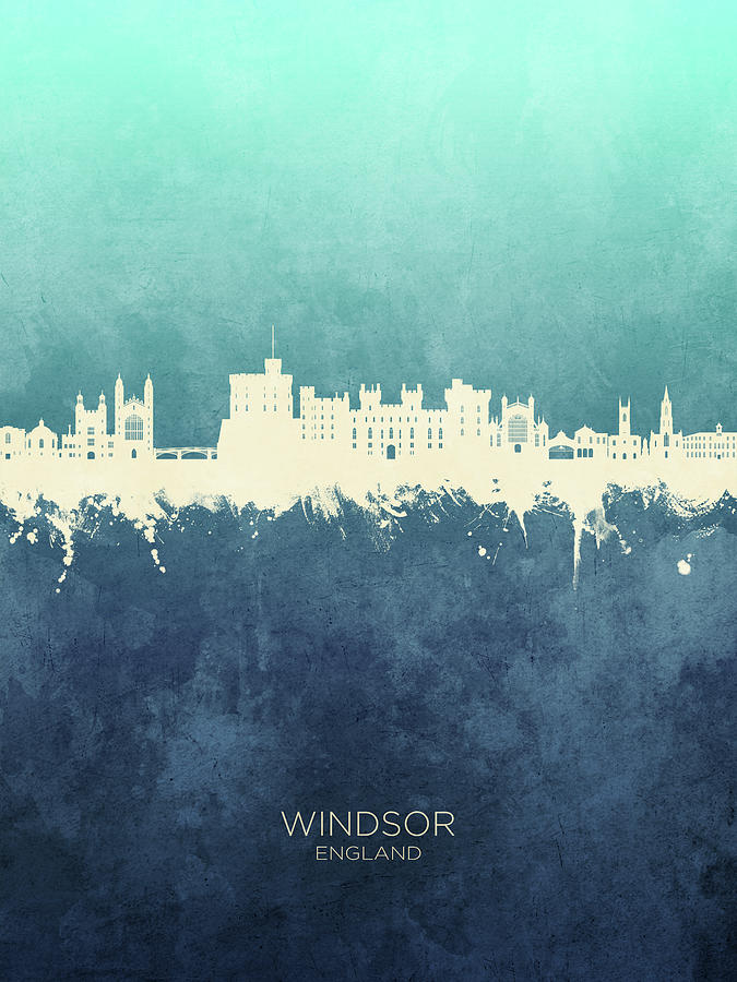 Windsor England Skyline #41 Digital Art by Michael Tompsett