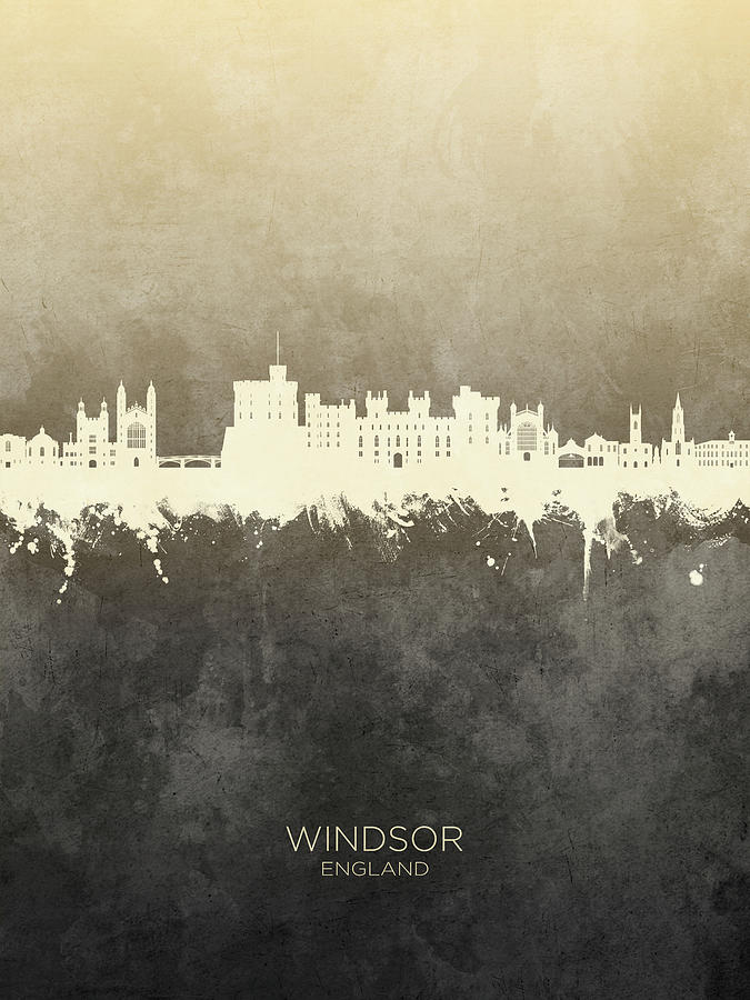 Windsor England Skyline #42 Digital Art by Michael Tompsett