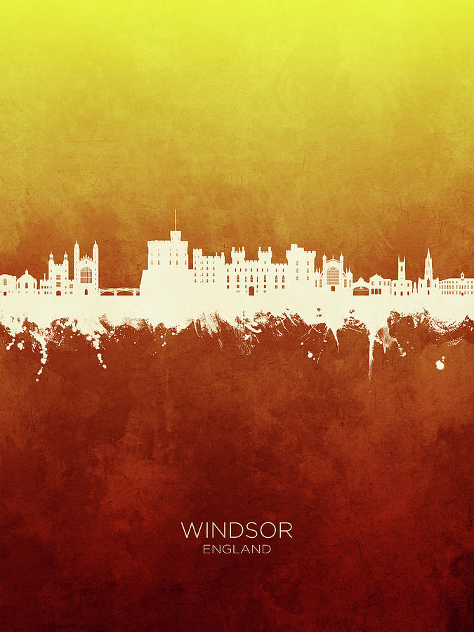 Windsor England Skyline #43 Digital Art by Michael Tompsett