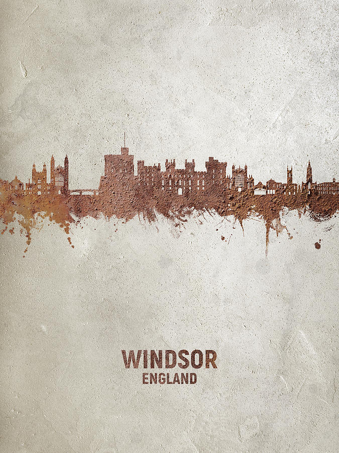 Windsor England Skyline #44 Digital Art by Michael Tompsett