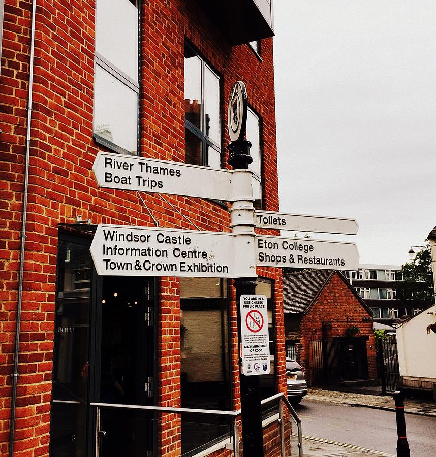 Windsor Signage Photograph by Arthur Swartwout Fine Art America