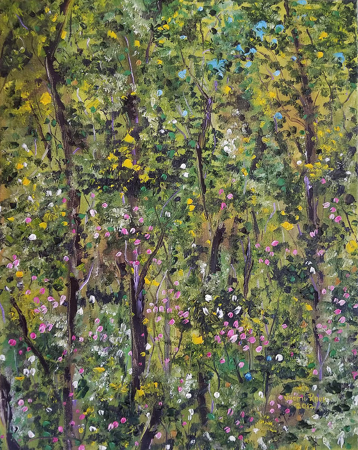 Windsor Way Woods Painting by Judith Rhue