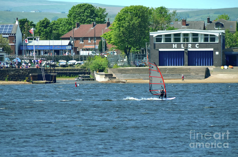 Windsurfer on Hollingworth Lake 2019 Photograph by Pics By Tony