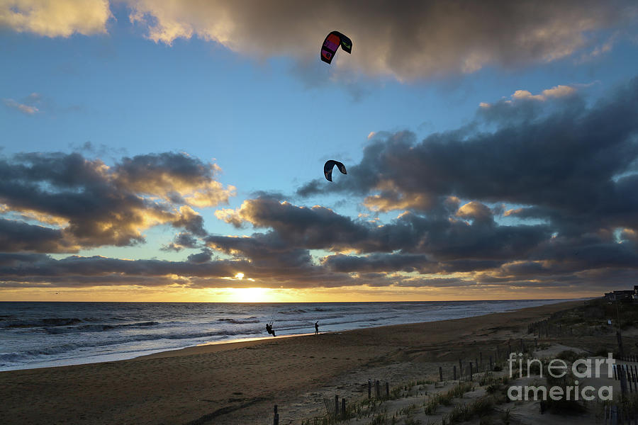 Windsurfing at Sunrise 7991 Photograph by Jack Schultz