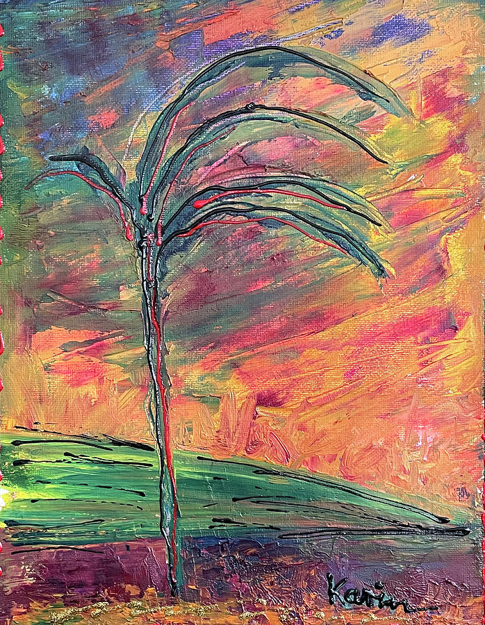 Windswept 2 Painting by Karin Eisermann