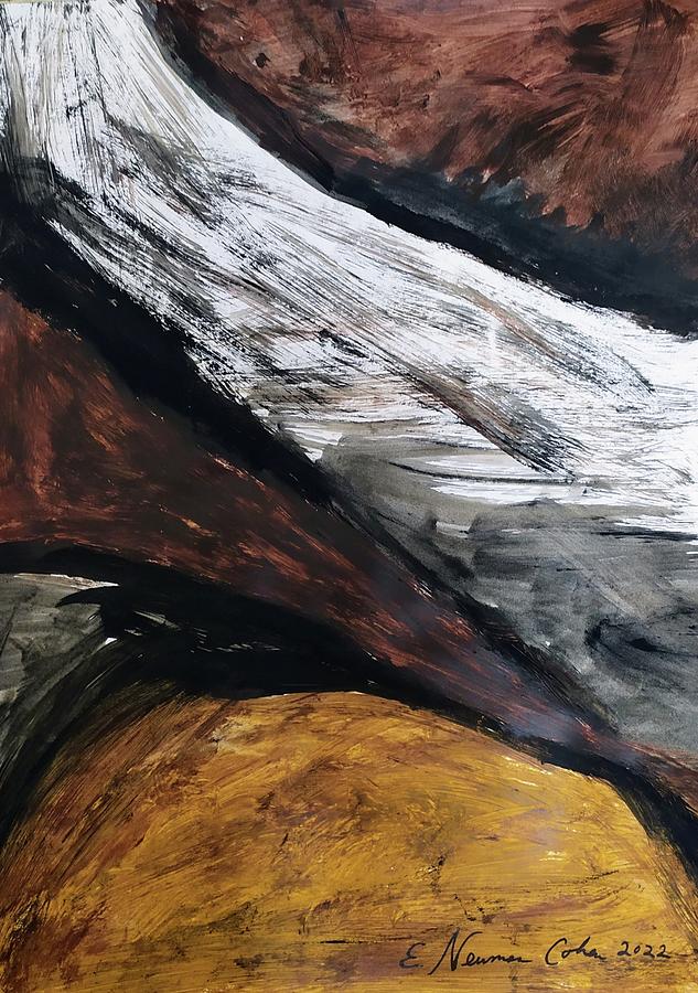 Windswept Abstract Painting by Esther Newman-Cohen