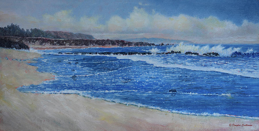 Windy Beach Painting by Douglas Castleman