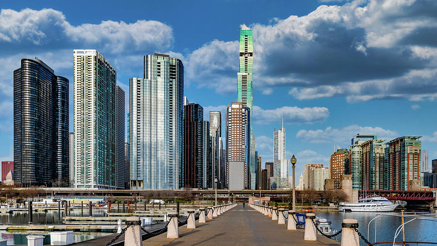 Windy City from DuSable Harbor Photograph by Randy Scherkenbach