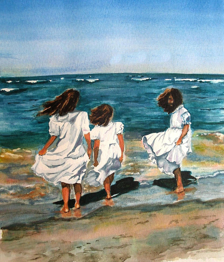 Summer Painting - Windy Day by Karen Ilari