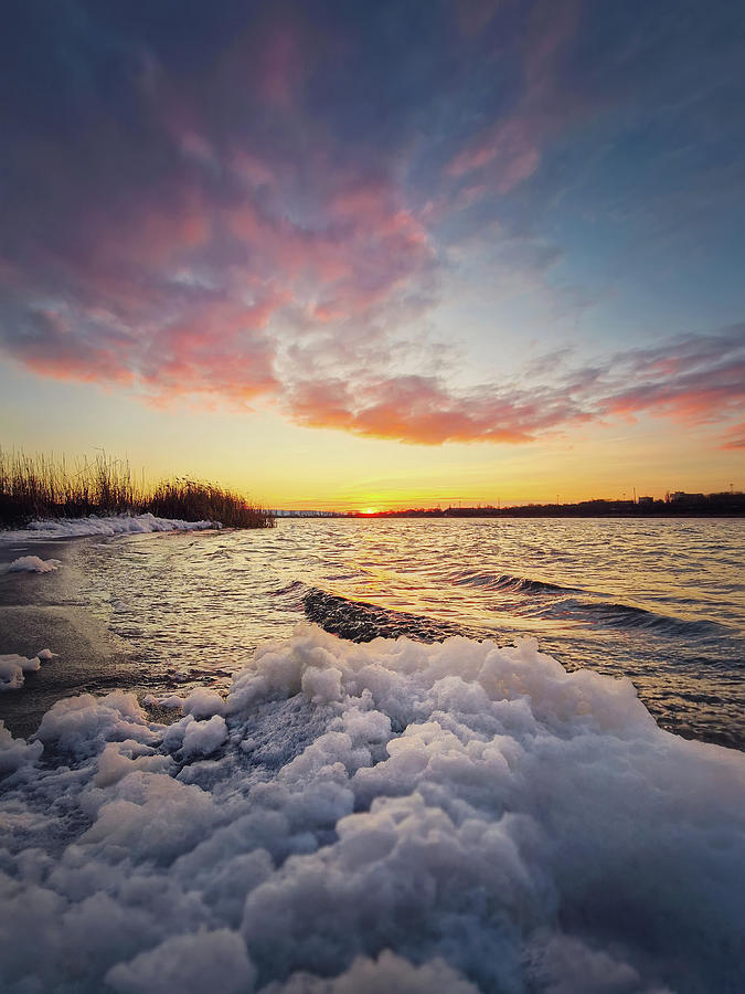 Windy evening at the lake Photograph by PsychoShadow ART - Fine Art America