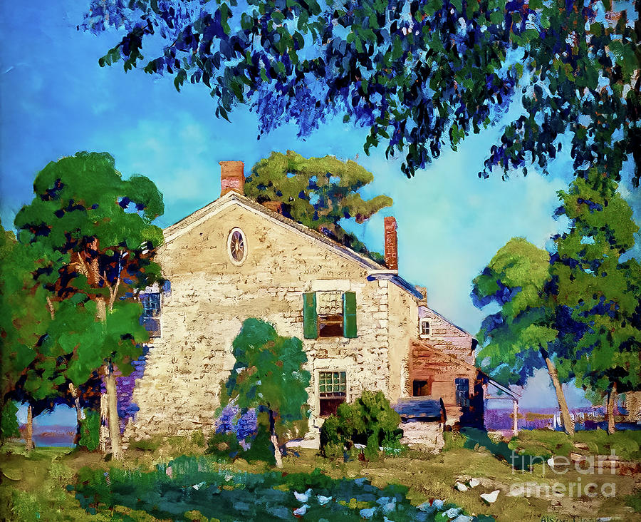 Windy Hill Farm, Thousand Islands, Alexandria Bay by Alson Clark Painting by Alson Skinner Clark
