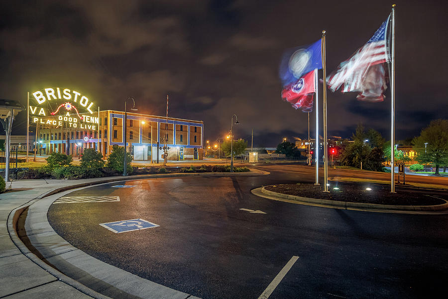 Windy Night at the Bristol Train Station Photograph by Greg Booher