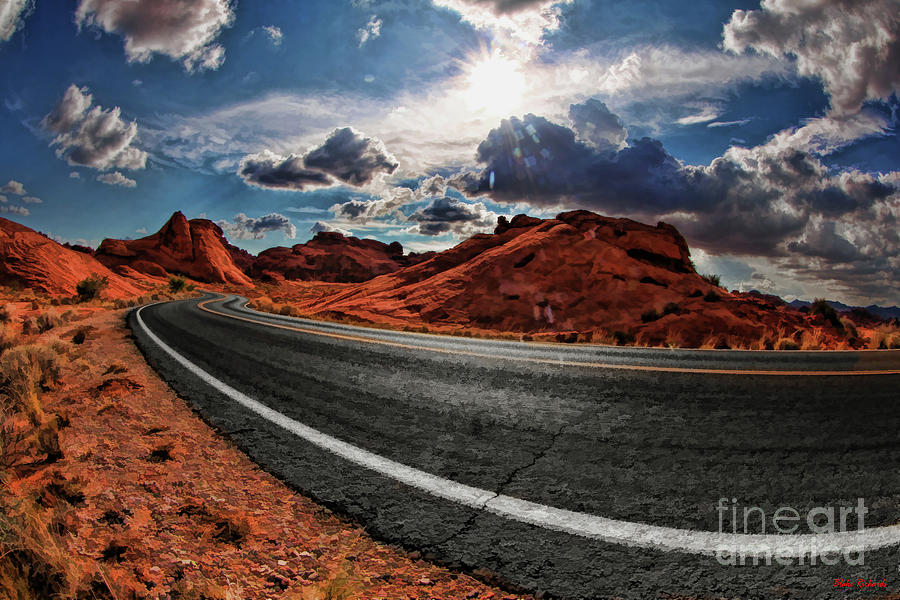 Windy Road IN The Valley Of Fire State Park Photograph by Blake Richards