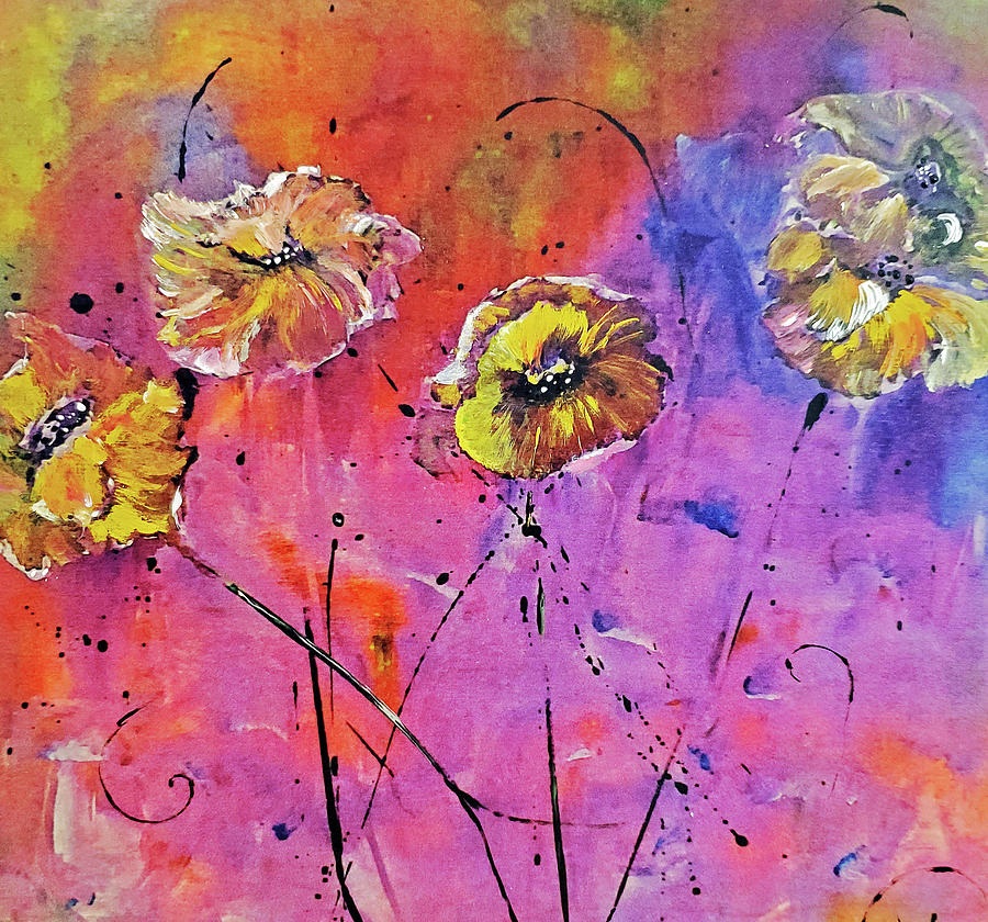 Windy Spring II Painting by Lisa Kaiser