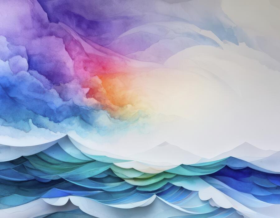 Windy Waves Digital Art by Eris And AI Windy Waves Digital Art by Eris And AI