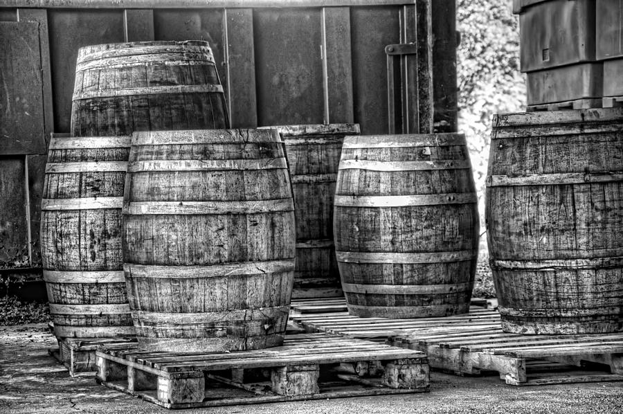 Wine Barrels Photograph by Anthony M Davis