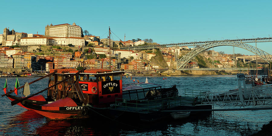 Wine Boats and Porto Bridge Photograph by Angelo DeVal