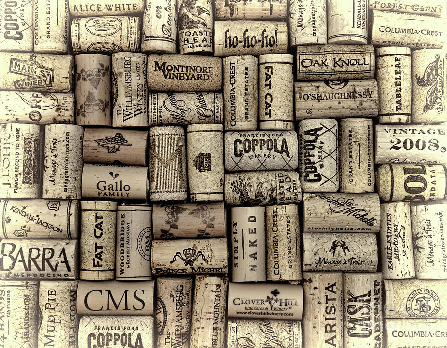 Wine Photograph - Wine Corks After The Wine Tasting Artistic by Paul Ward