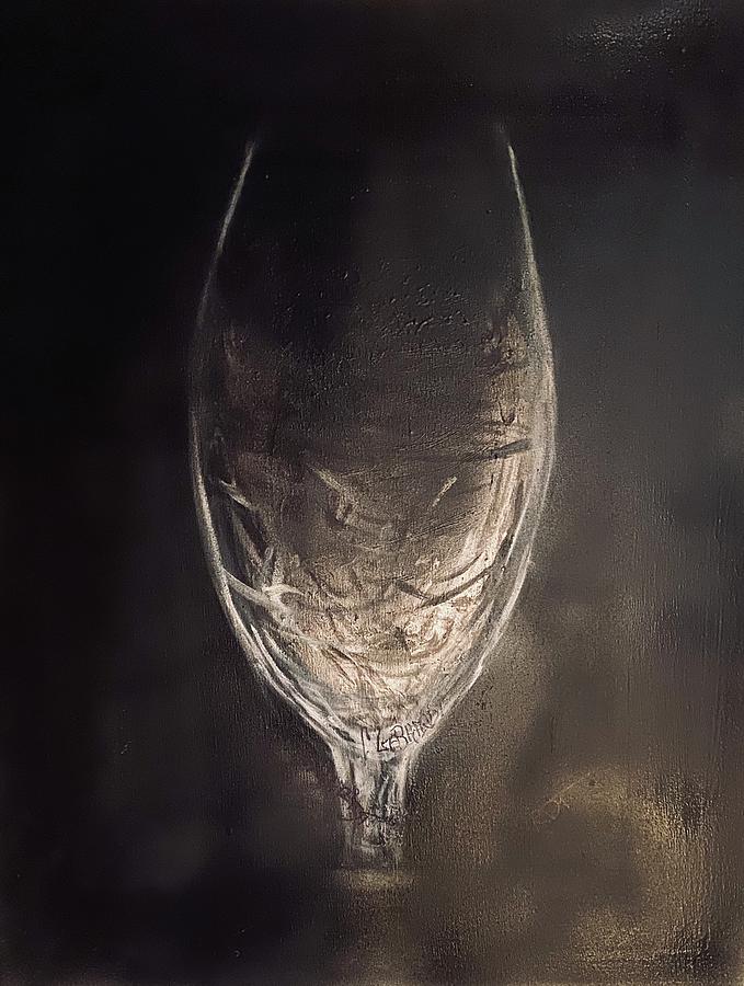 Wine glass Painting by Chuck Gebhardt