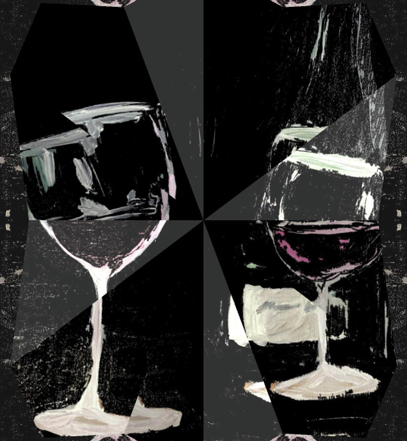 Wine glasses Digital Art by Art Store HOME