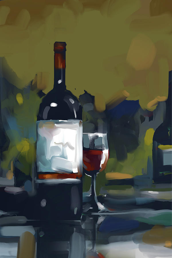 Wine I Digital Art by East Coast Licensing