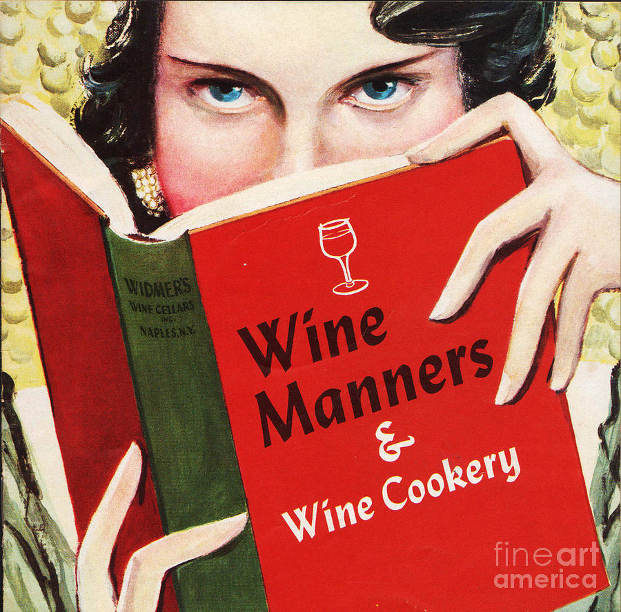 Wine Manners Mixed Media by Sally Edelstein