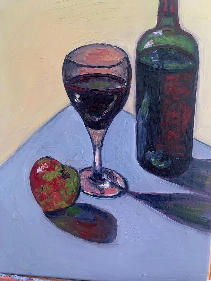 Wine Time Painting by Beth Riso
