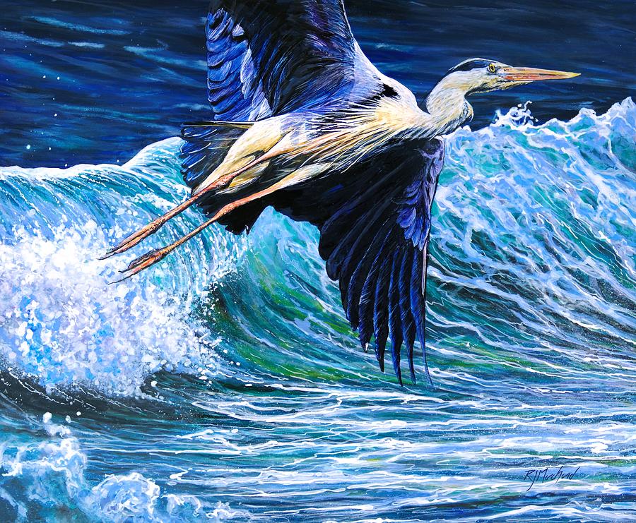 Wing Span Painting by R J Marchand
