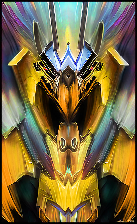 Winged God of Ra Digital Art by Shawn Dall