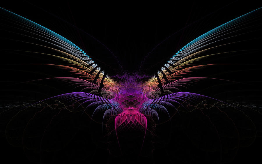 Winged Digital Art By Larry Sturgis Fine Art America