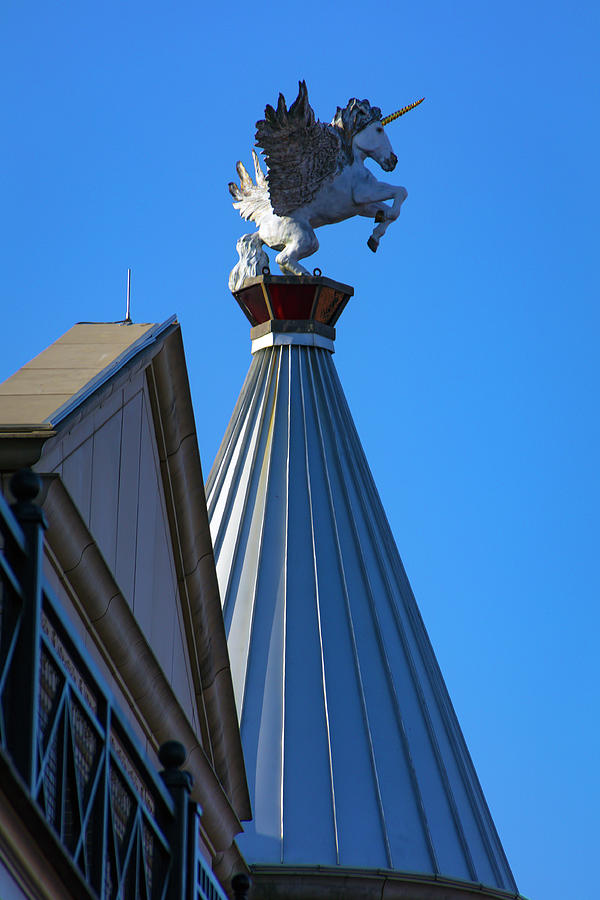 Winged Unicorn Statue Photograph by Garry Gay Fine Art America