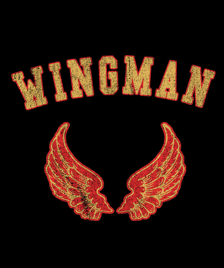 Wingman Retro Digital Art by Flippin Sweet Gear