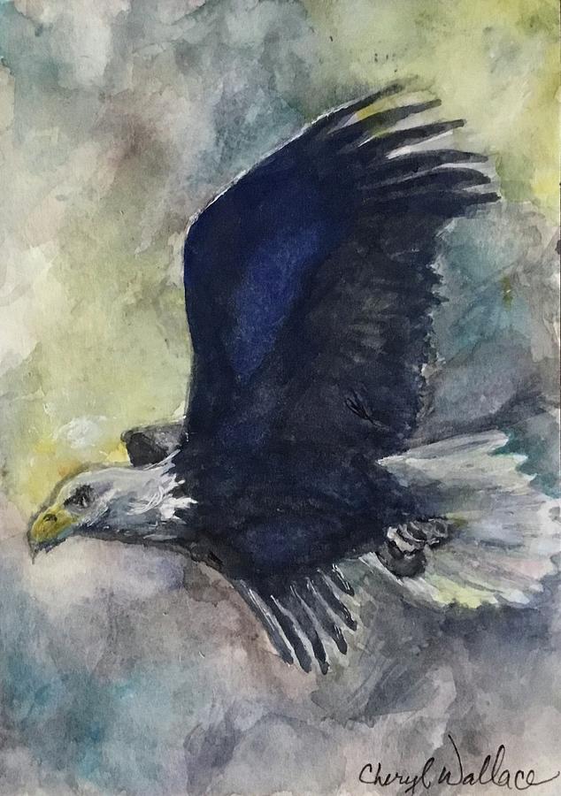Wings of Eagles Painting by Cheryl Wallace