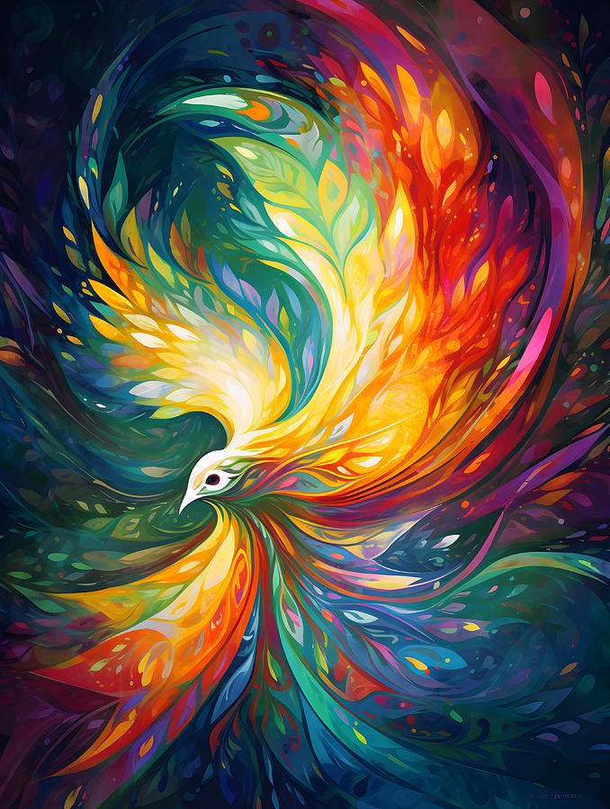 Wings of Renewal - The Pentecost Promise Digital Art by Artella Studio ...