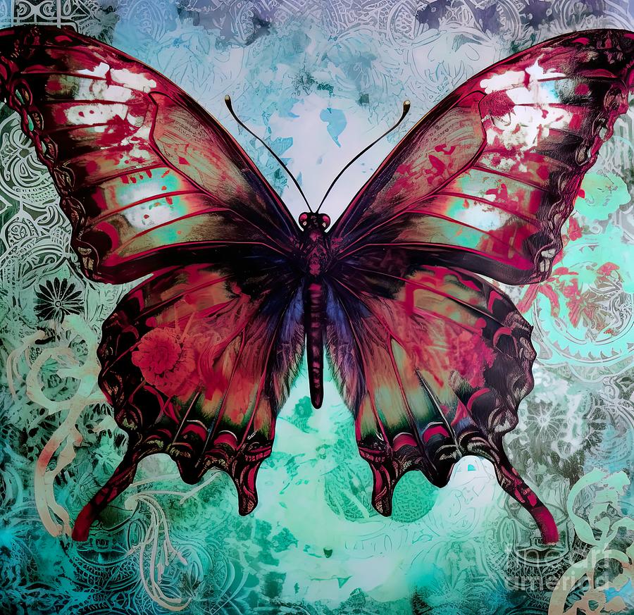 Wings to Bohemia VI Painting by Mindy Sommers