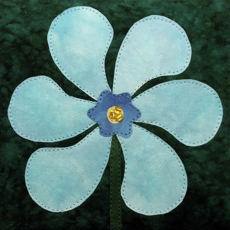 Winking Periwinkle Tapestry - Textile by Pam Geisel