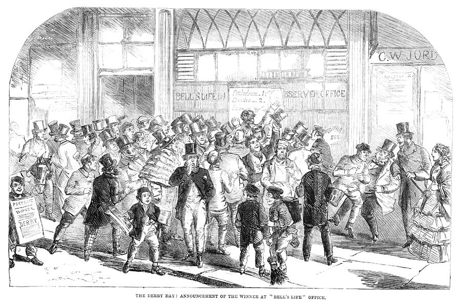 Winners at the Derby Day Drawing by Duncan1890