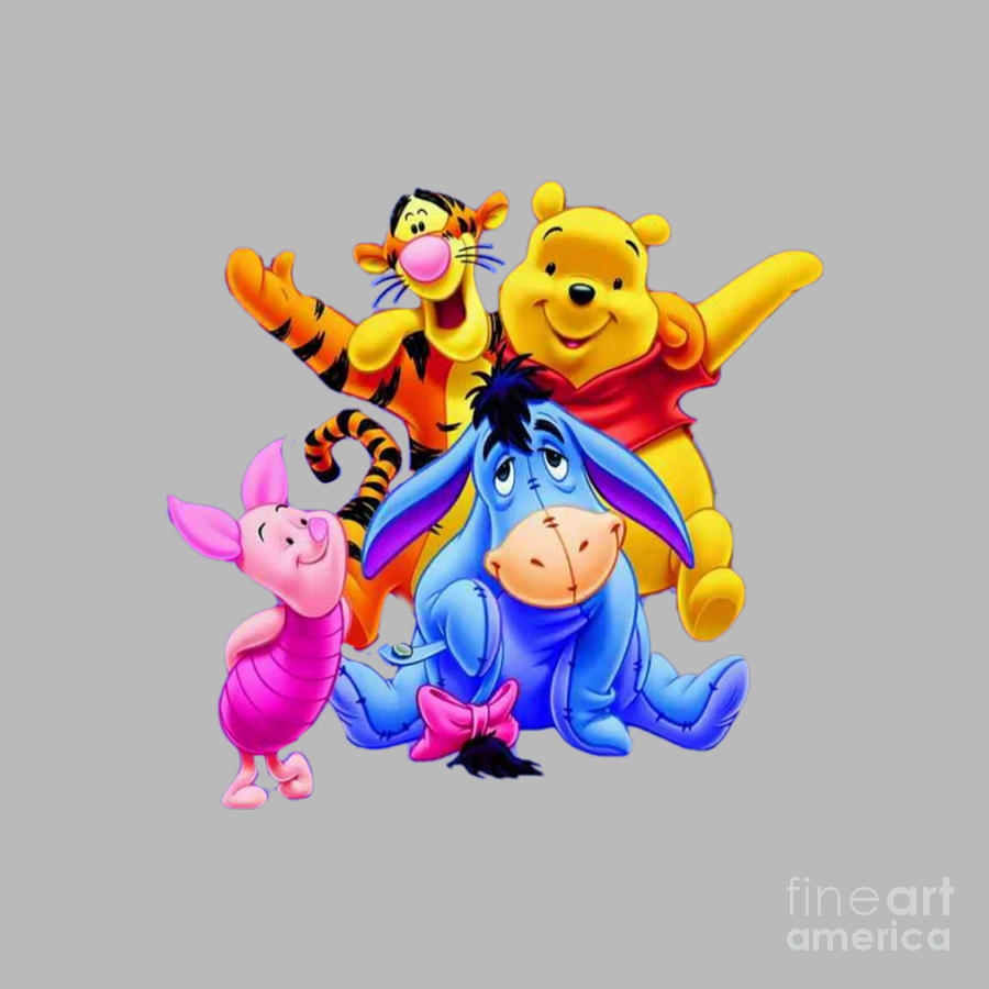 Winnie the pooh love friends Drawing by Intan Safitri - Pixels