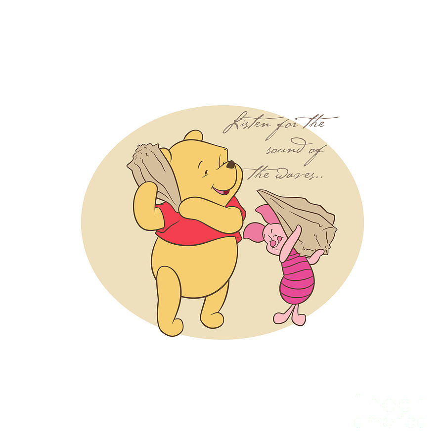 Winnie The Pooh & Piglet Personalised Wall Art Print Sketch Nursery  Gift | eBay