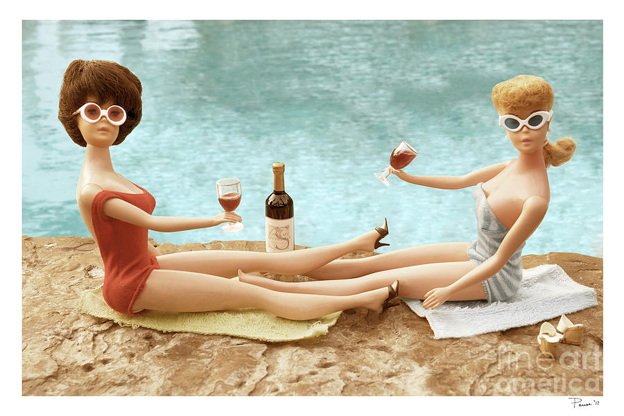 Winos By The Pool Digital Art by David Parise