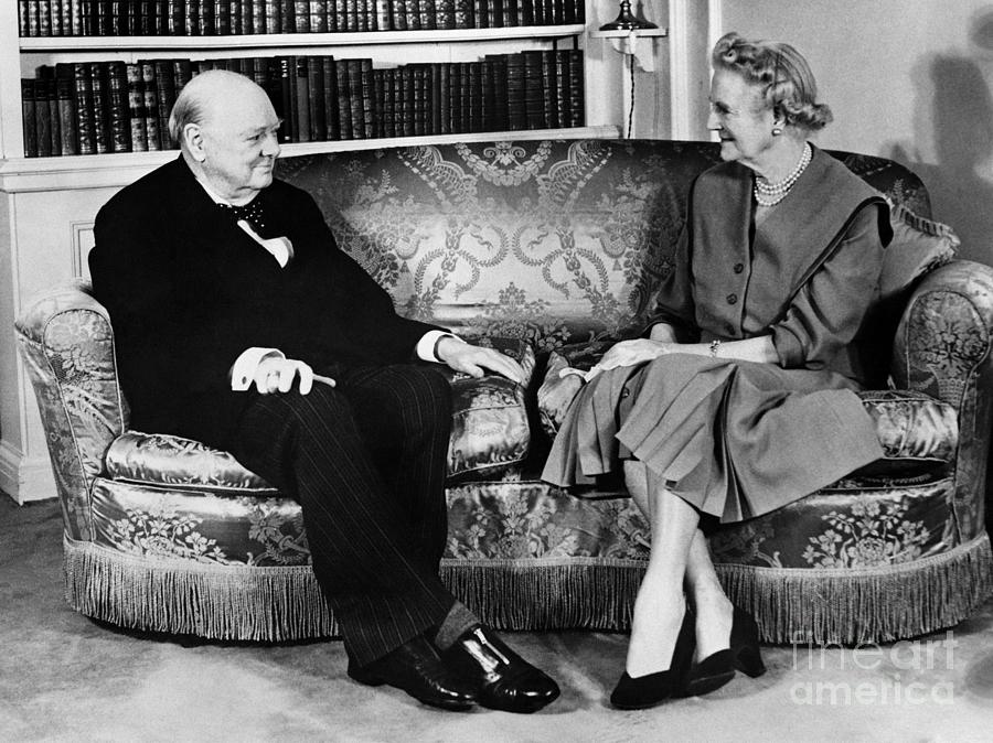 Winston Churchill, 1958 Photograph by Granger