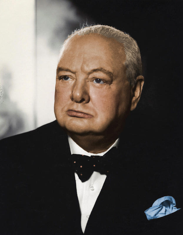 Winston Churchill Color Photo Photograph by Yassine Belhadj | Fine Art ...