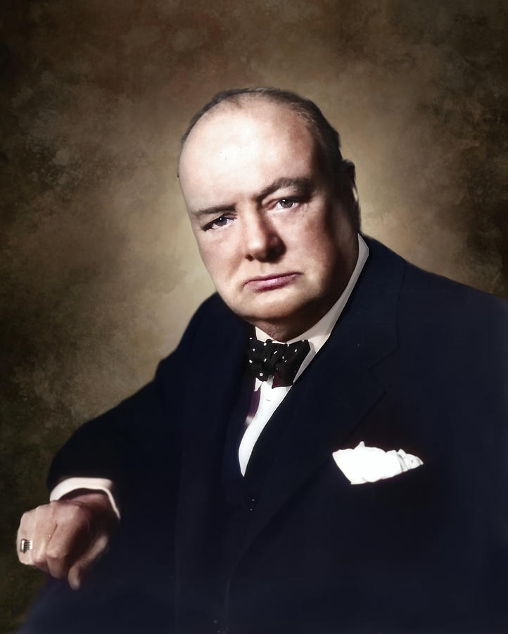 Winston Churchill Mixed Media by Ed Taylor - Fine Art America