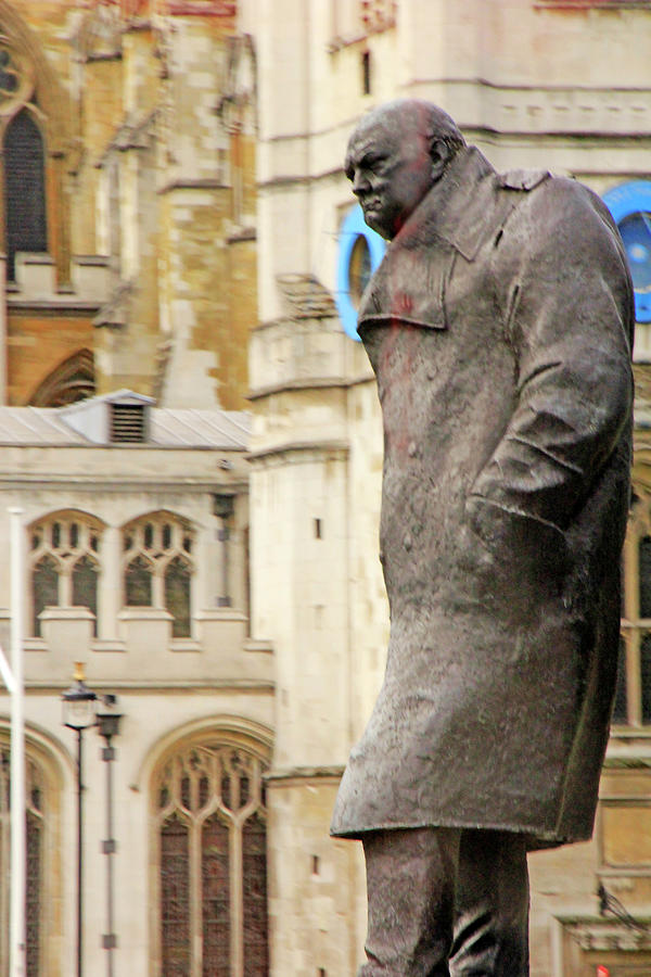 Winston Churchill Parliament Statue Photograph by Pauline Darrow - Fine ...