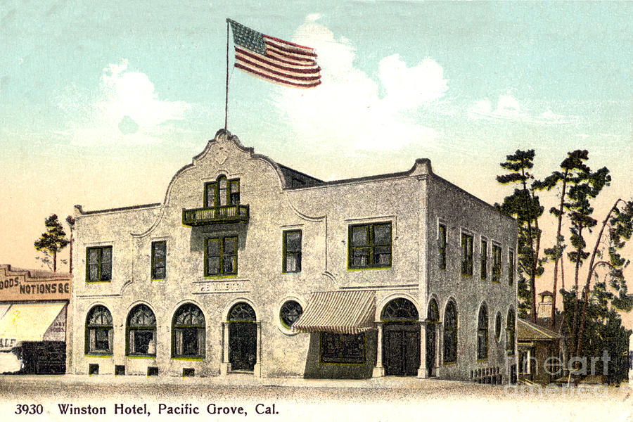 Pacific Grove Photograph - Winston Hotel, Pacific Grove, California Circa 1910 by Monterey County Historical Society