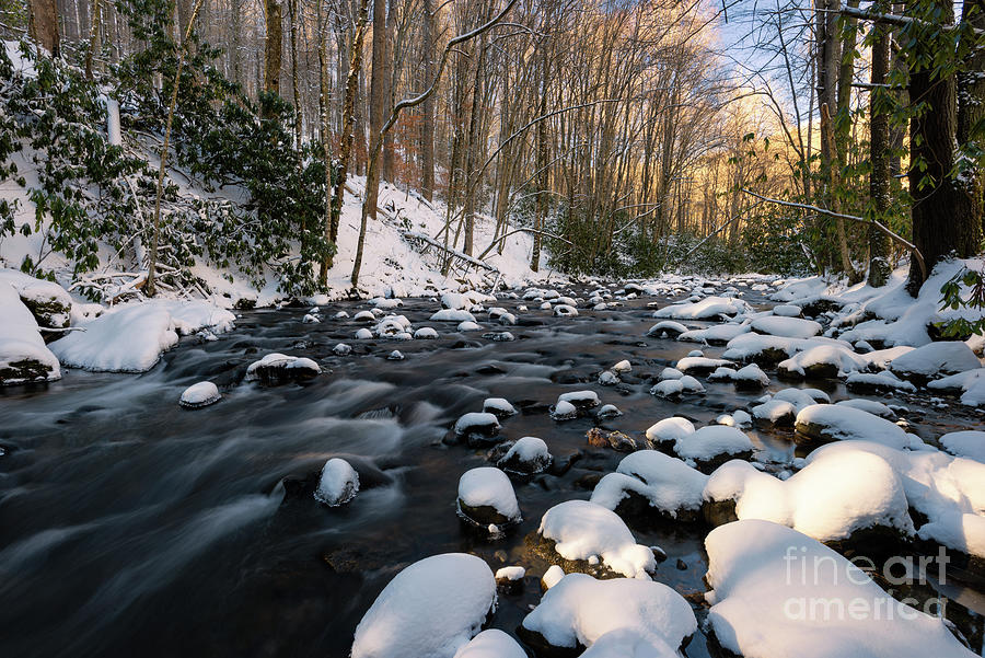 Winter Along the Doe Photograph by Anthony Heflin