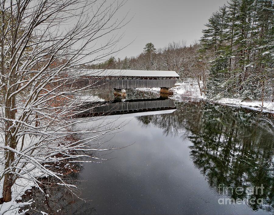 Winter Along the Ossipee River Photograph by Steve Brown