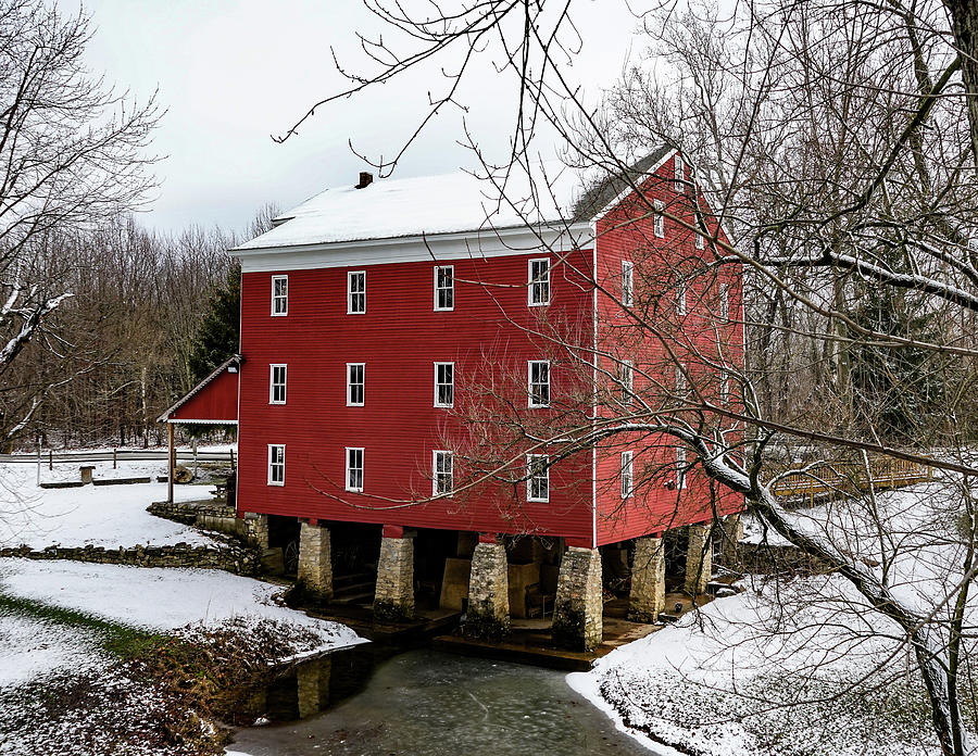 Winter At Adams Mill  Photograph by Scott Smith